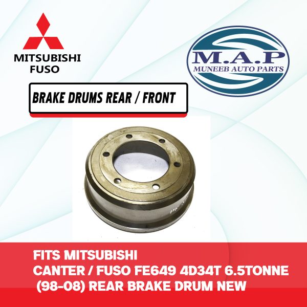 MITSUBISHI CANTER FUSO REAR FRONT BRAKE DRUMS